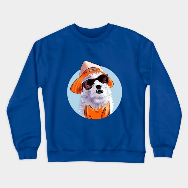 Summer Maltese Crewneck Sweatshirt by obeymydog